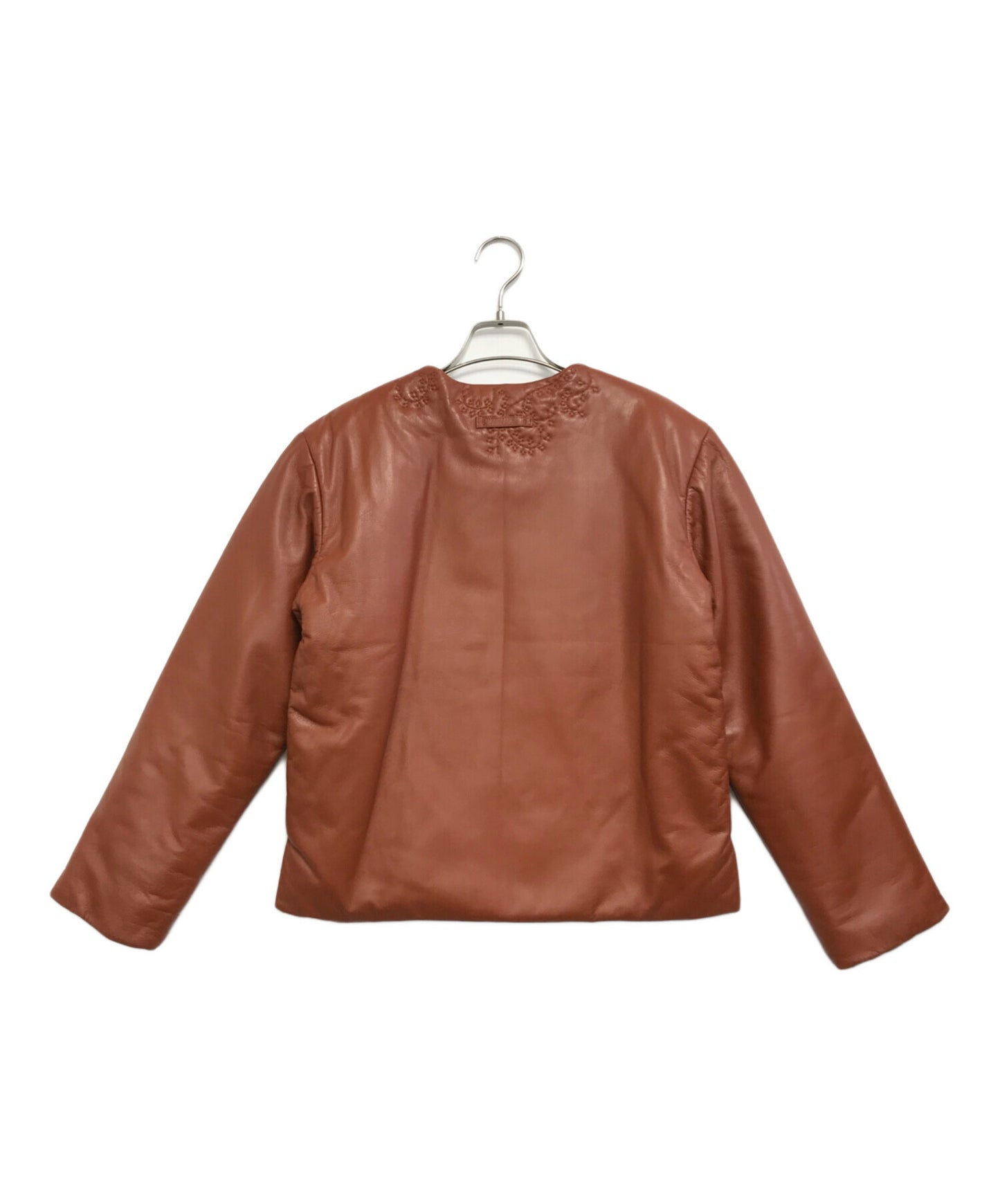 [Pre-owned] Jean Paul Gaultier FEMME Lamb Leather Embroidered Jacket