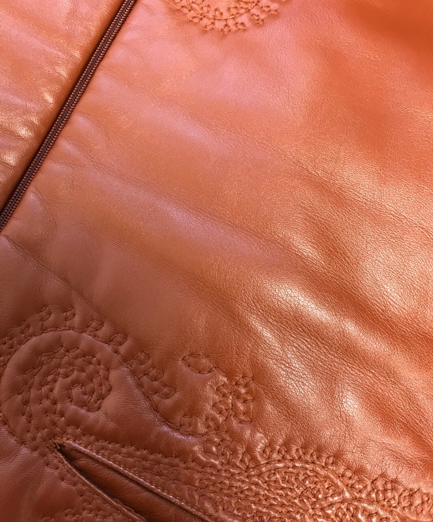 [Pre-owned] Jean Paul Gaultier FEMME Lamb Leather Embroidered Jacket