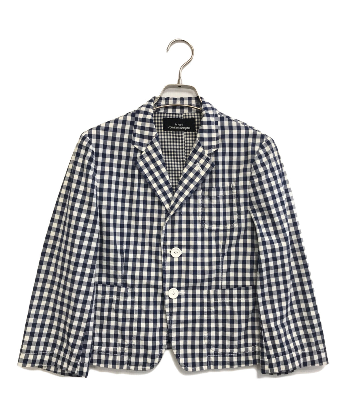 [Pre-owned] tricot COMME des GARCONS Check Tailored Jacket TE-J017