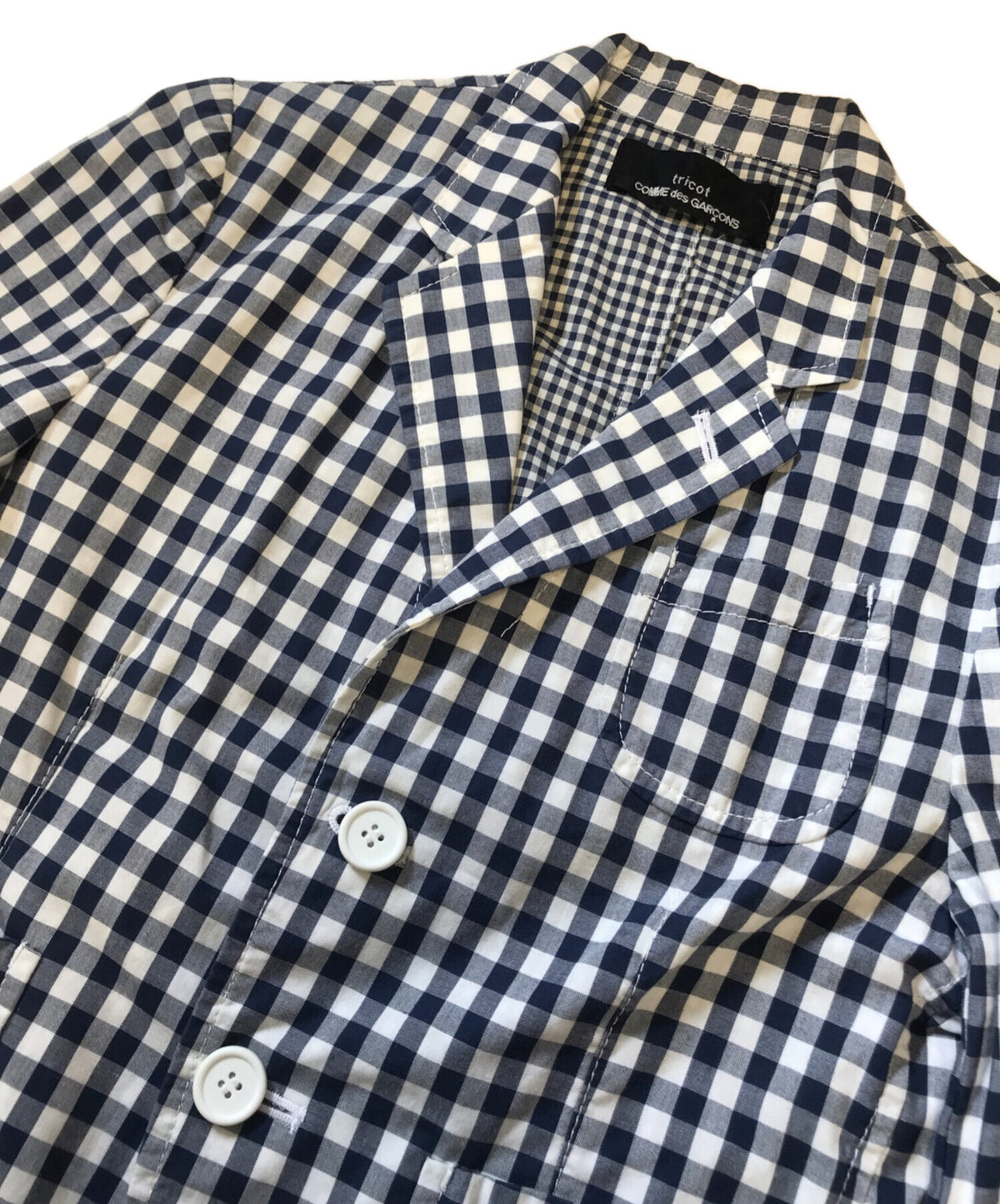 [Pre-owned] tricot COMME des GARCONS Check Tailored Jacket TE-J017