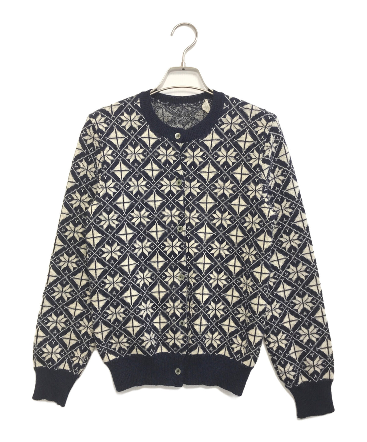 [Pre-owned] COMME des GARCONS 80's Snow Pattern Knit Cardigan