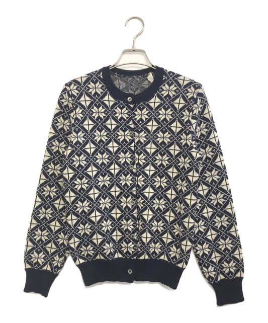 [Pre-owned] COMME des GARCONS 80's Snow Pattern Knit Cardigan