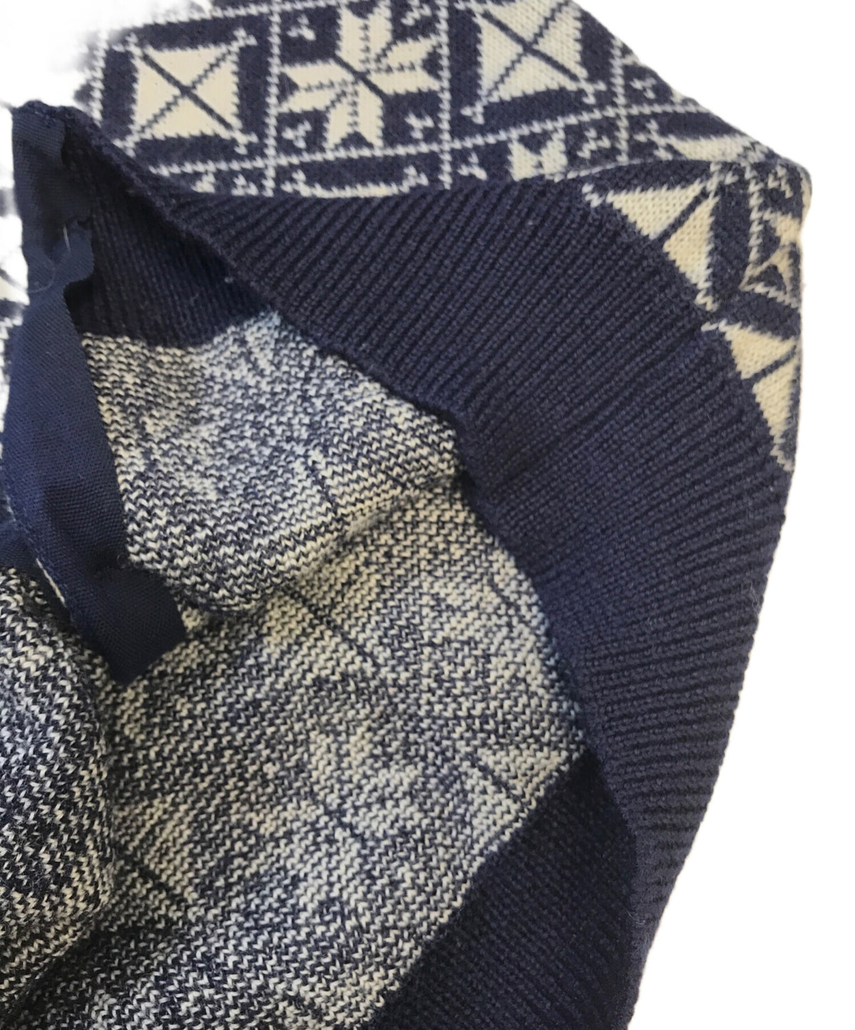 [Pre-owned] COMME des GARCONS 80's Snow Pattern Knit Cardigan