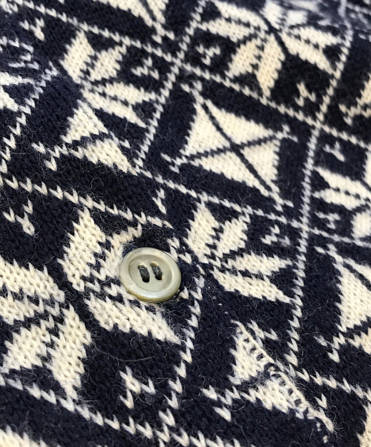 [Pre-owned] COMME des GARCONS 80's Snow Pattern Knit Cardigan