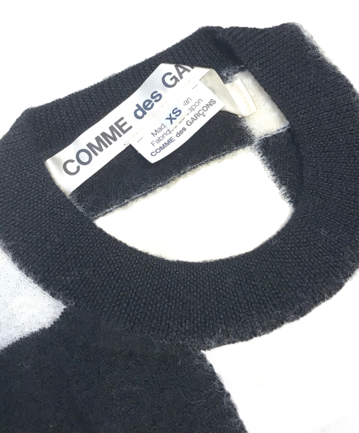 [Pre-owned] COMME des GARCONS Flower Embroidery Check Knit GJ-N005