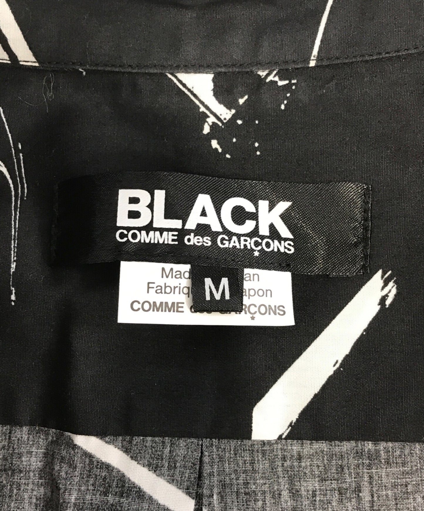 [Pre-owned] BLACK COMME des GARCONS shirt with a switched pattern 1E-B009