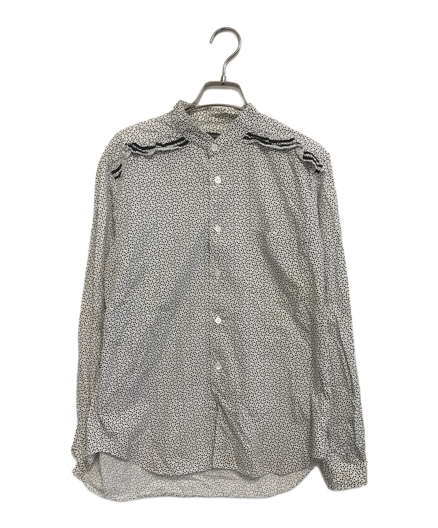 [Pre-owned] COMME des GARCONS HOMME PLUS Floral Ruffle Shirt PJ-B038