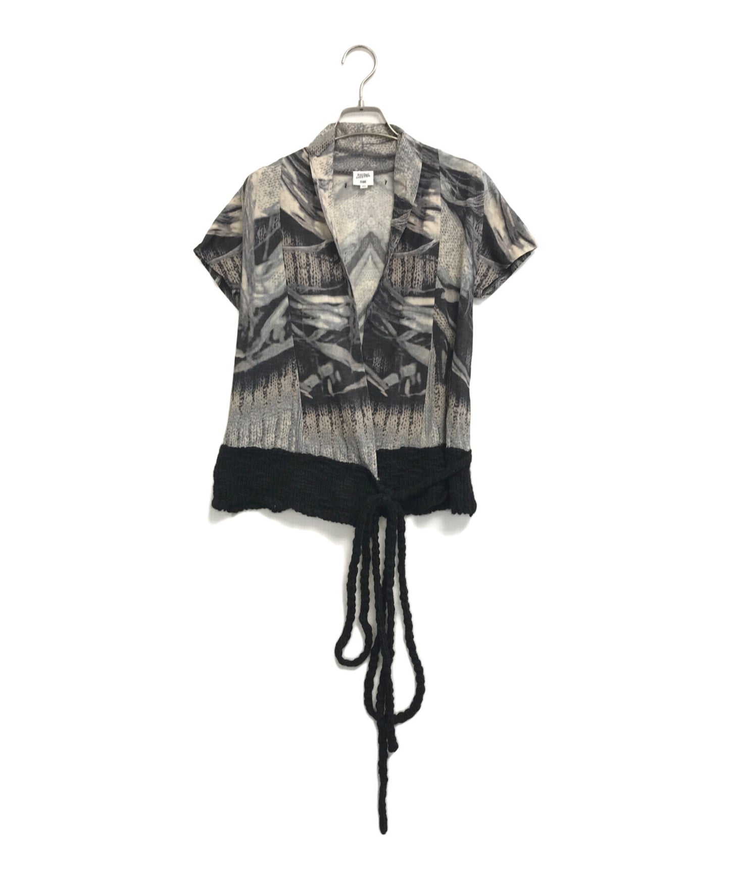 [Pre-owned] Jean Paul Gaultier FEMME Knit-Switched All-Print Power Net Cardigan