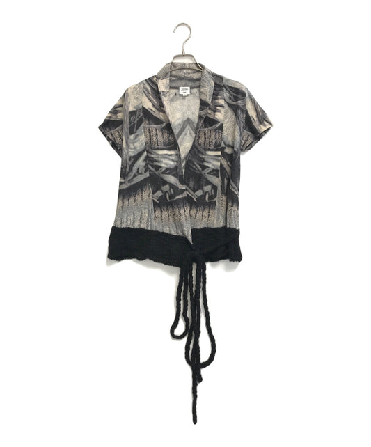 [Pre-owned] Jean Paul Gaultier FEMME Knit-Switched All-Print Power Net Cardigan