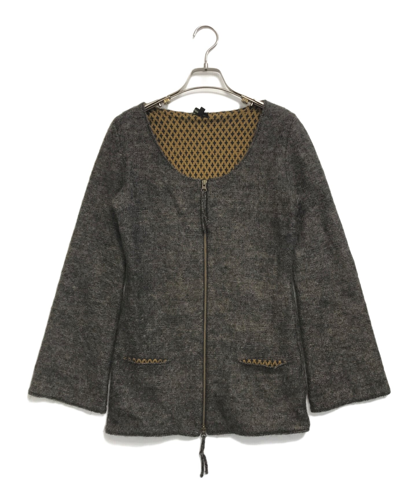 [Pre-owned] Jean Paul Gaultier FEMME Mohair Knit Zip Dress