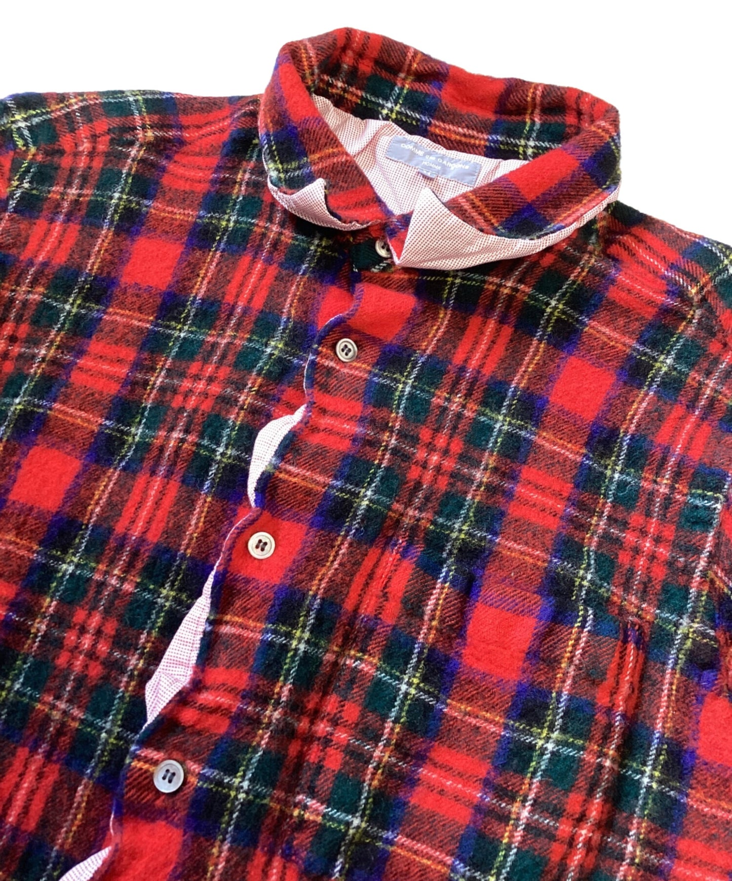 [Pre-owned] COMME des GARCONS HOMME Paneled Check Shirt
