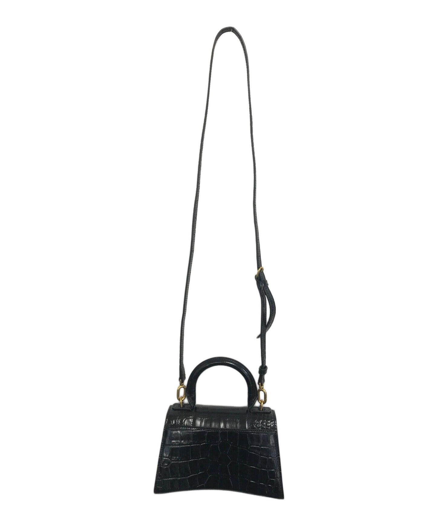 [Pre-owned] BALENCIAGA Crocodile-Embossed 2-Way Handbag 592833