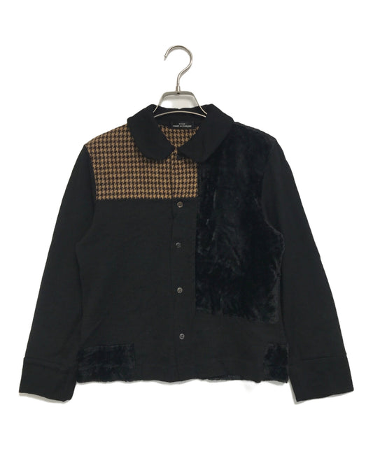 [Pre-owned] tricot COMME des GARCONS Round-collar shirt with different material switching TT-070110
