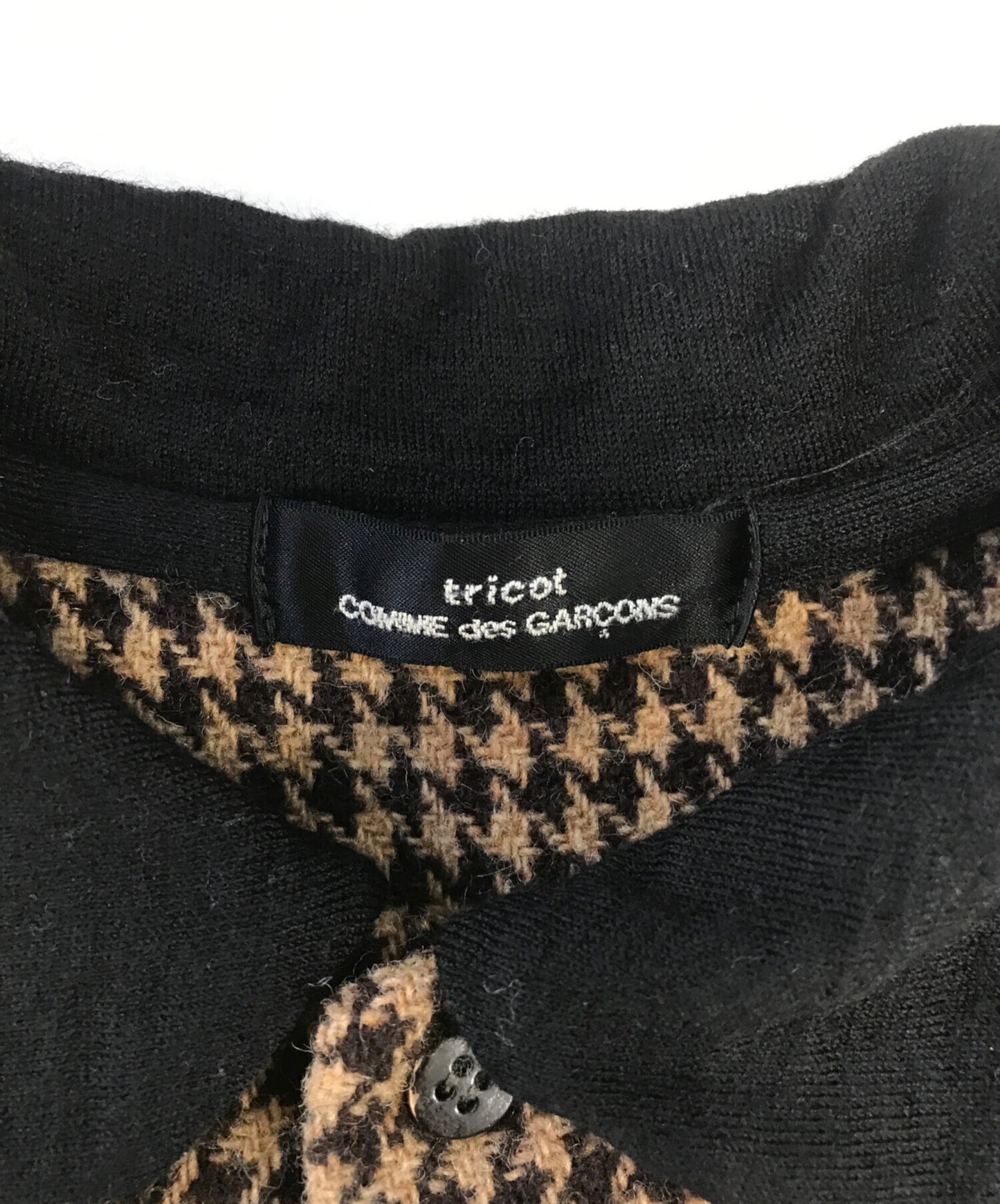 [Pre-owned] tricot COMME des GARCONS Round-collar shirt with different material switching TT-070110