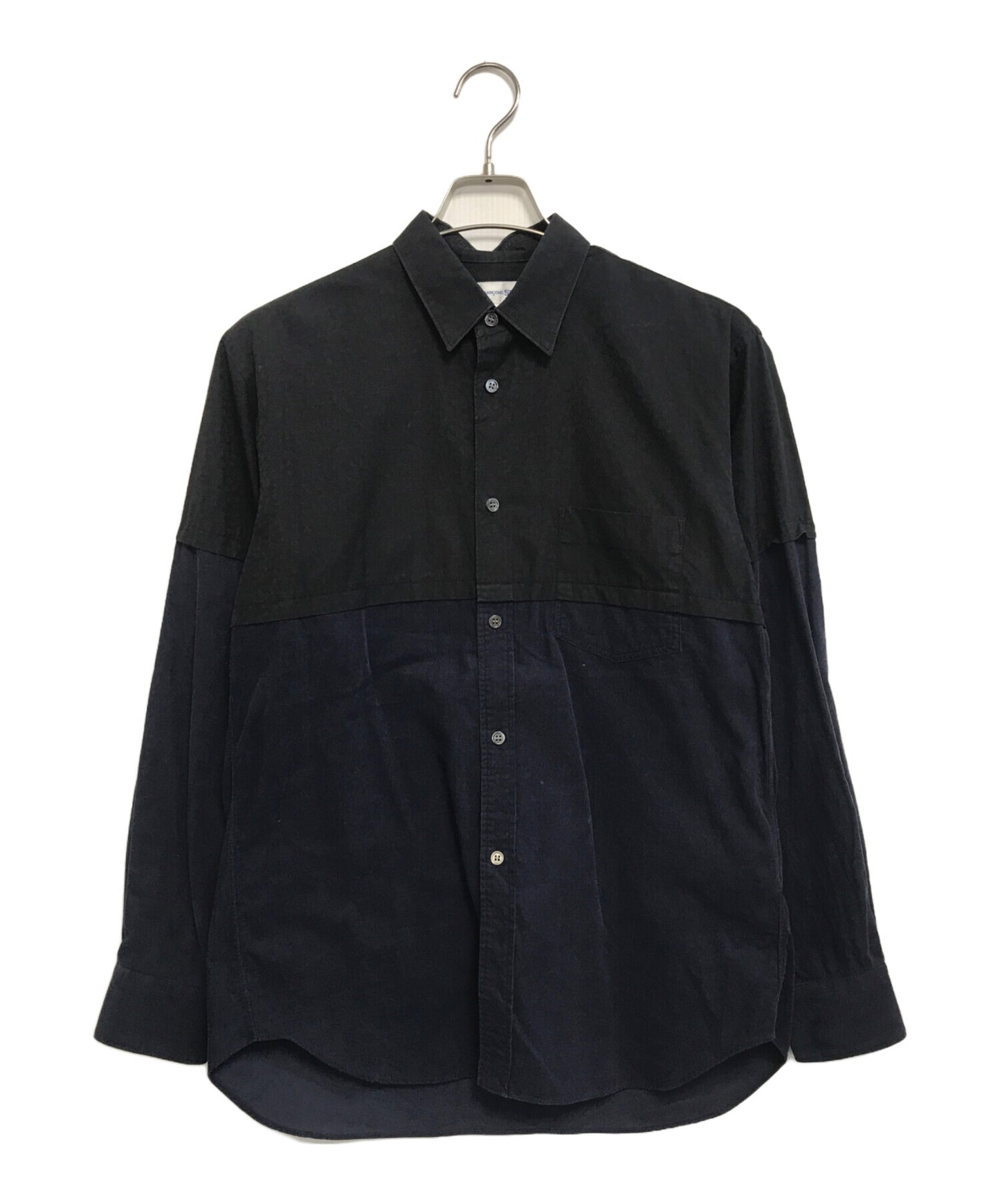 [Pre-owned] COMME des GARCONS SHIRT Shirt with Mixed-Fabric Panels W24046