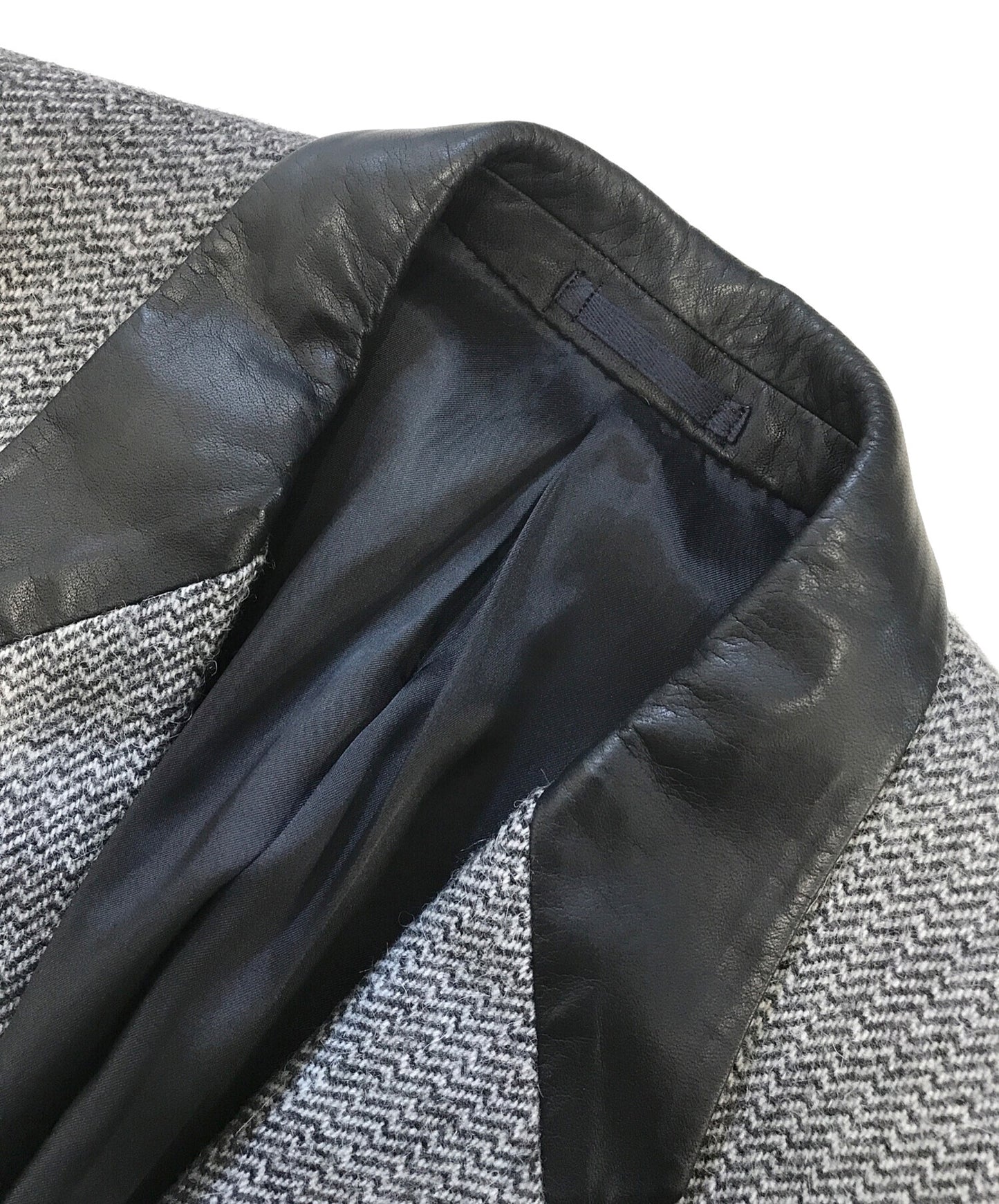 [Pre-owned] COMME des GARCONS Collar Leather Tailored Jacket J060710