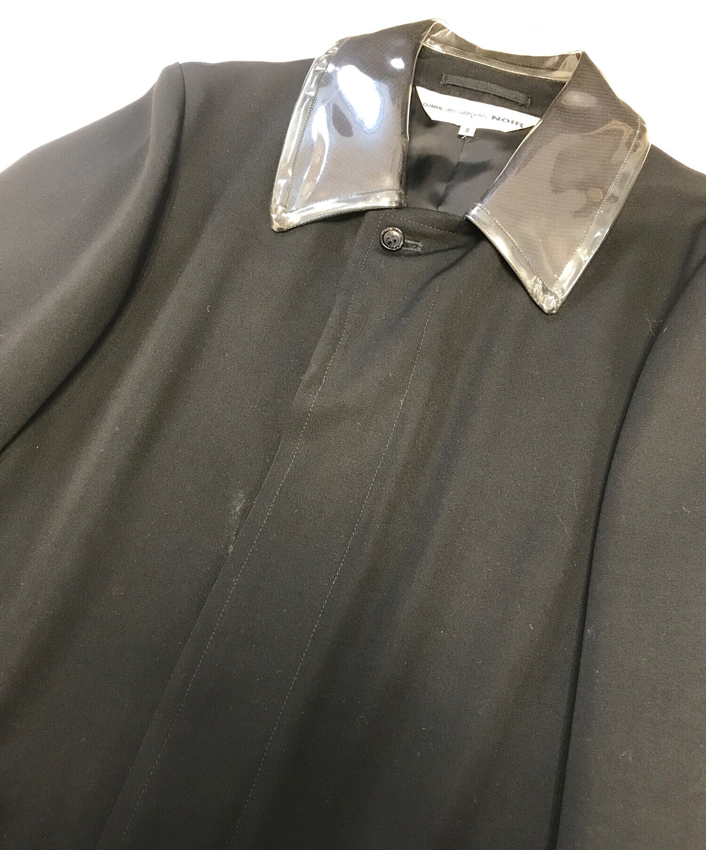 [Pre-owned] COMME des GARCONS NOIR Collar-switched stainless-steel collar coat GP-C202