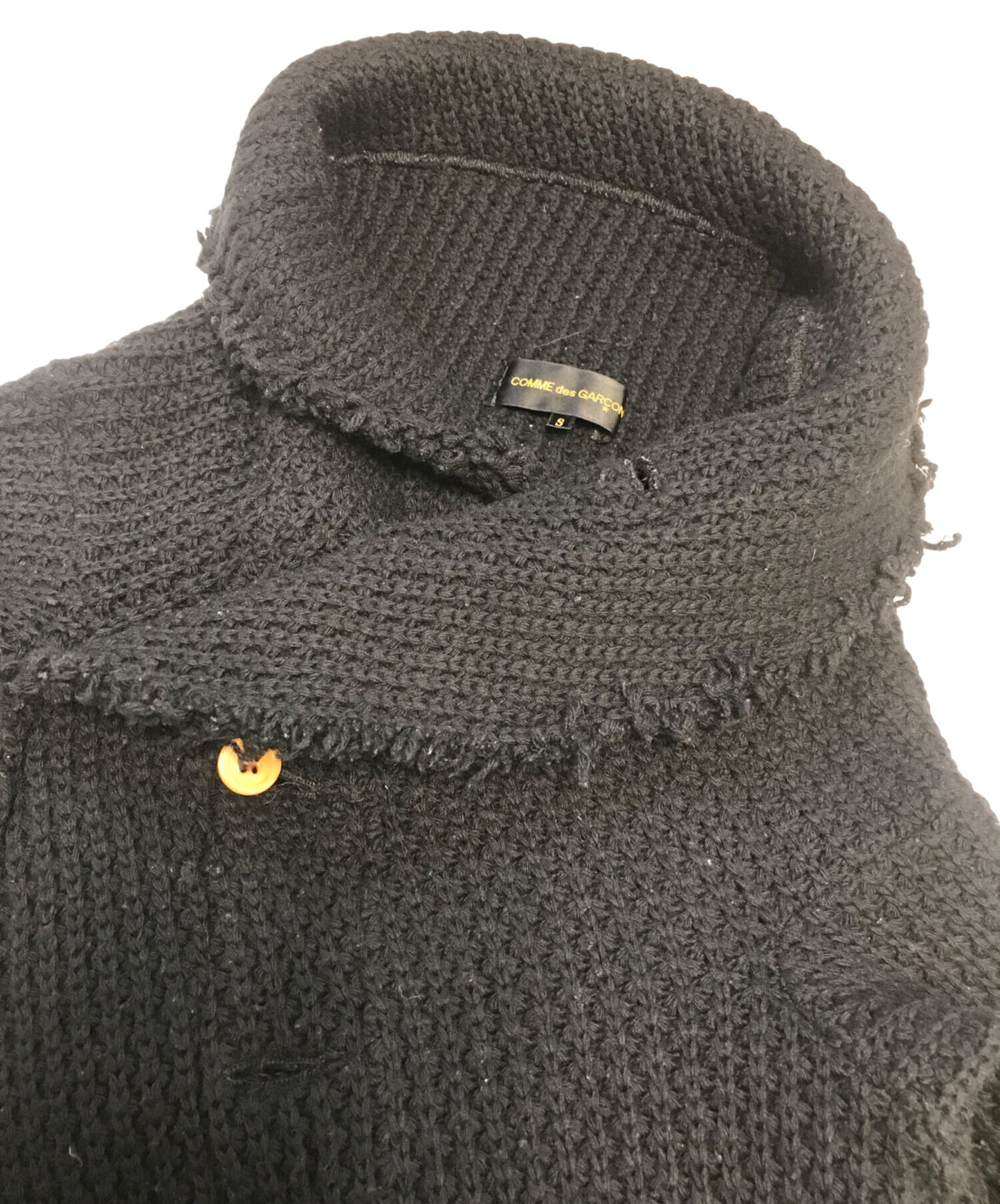 [Pre-owned] COMME des GARCONS Asymmetrical Knit Jacket GG-J033