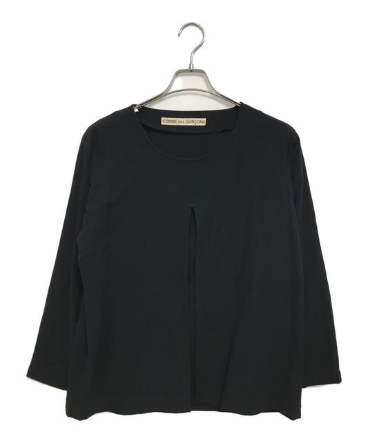 [Pre-owned] COMME des GARCONS Asymmetrical Wool Blouse B-050300