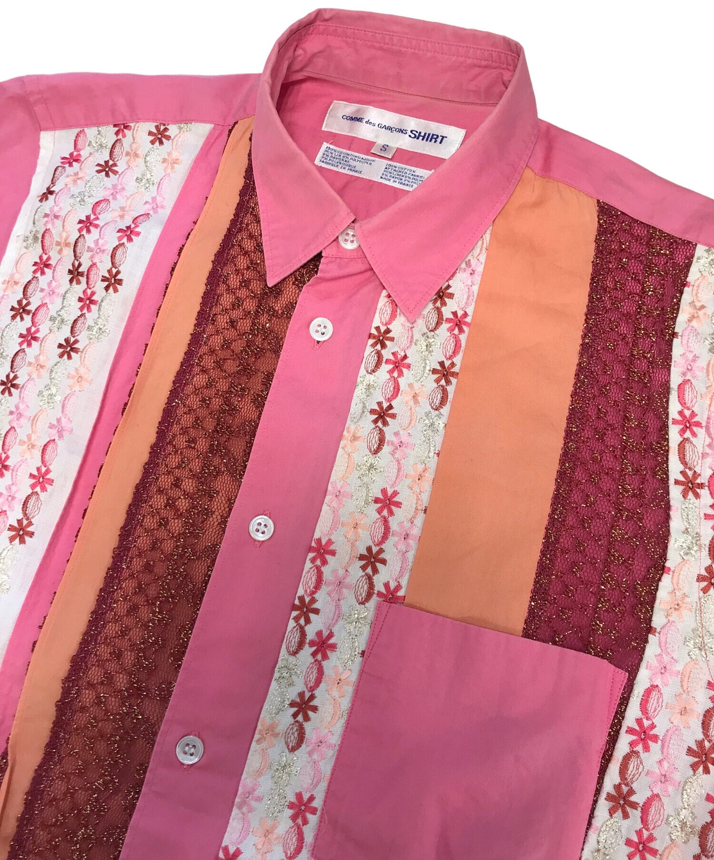 [Pre-owned] COMME des GARCONS SHIRT S/S Decorative Shirt S10069