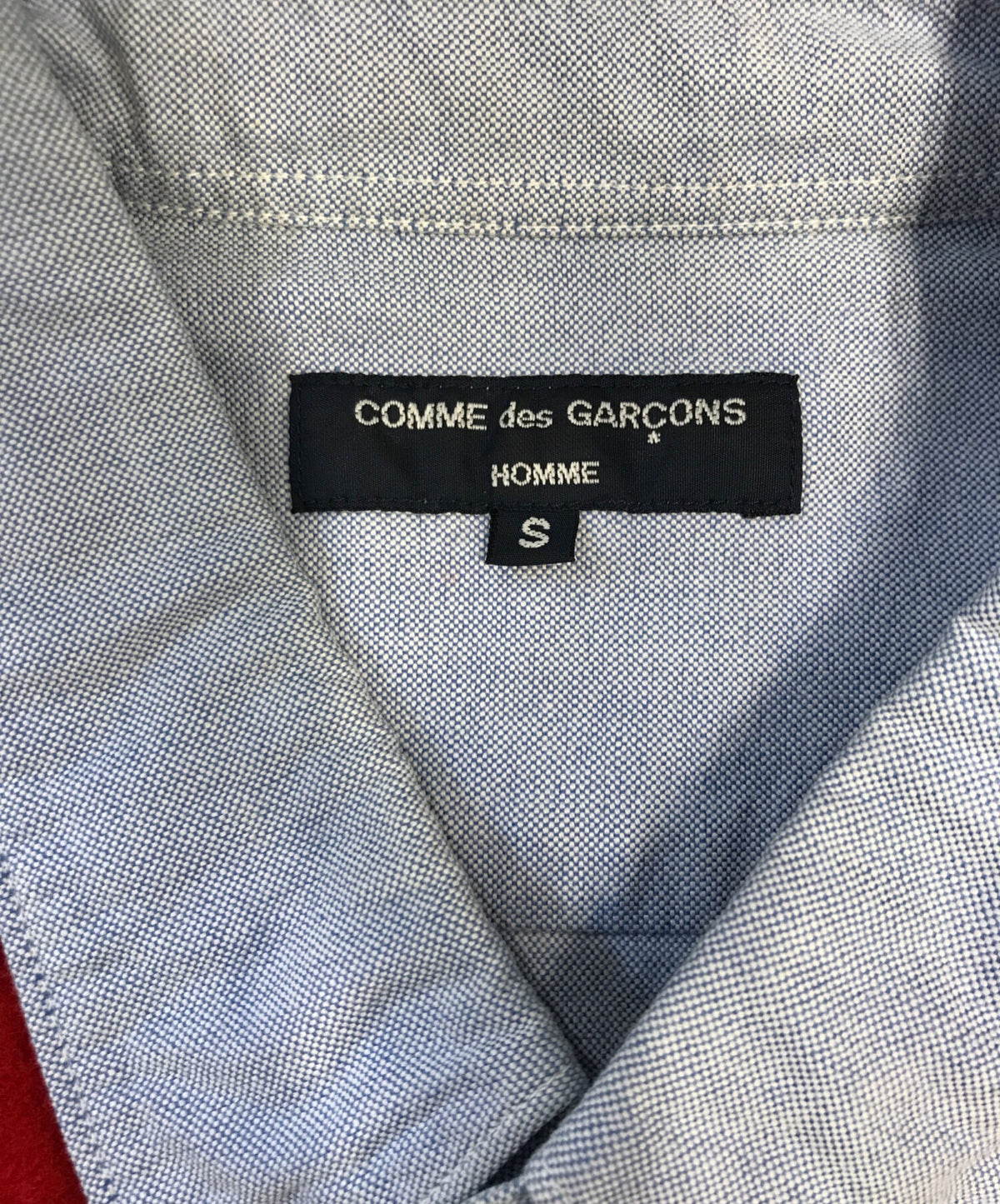 [Pre-owned] COMME des GARCONS HOMME Felted-Panel Shirt HT-B094