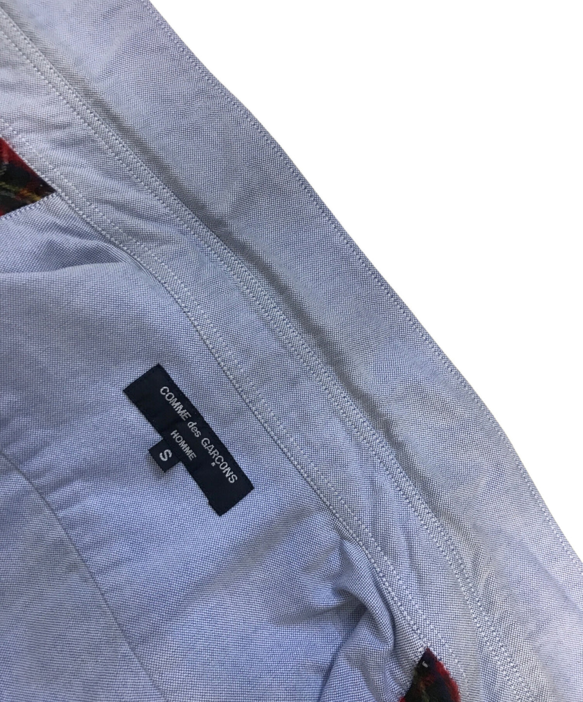 [Pre-owned] COMME des GARCONS HOMME Felted-Panel Shirt HT-B094