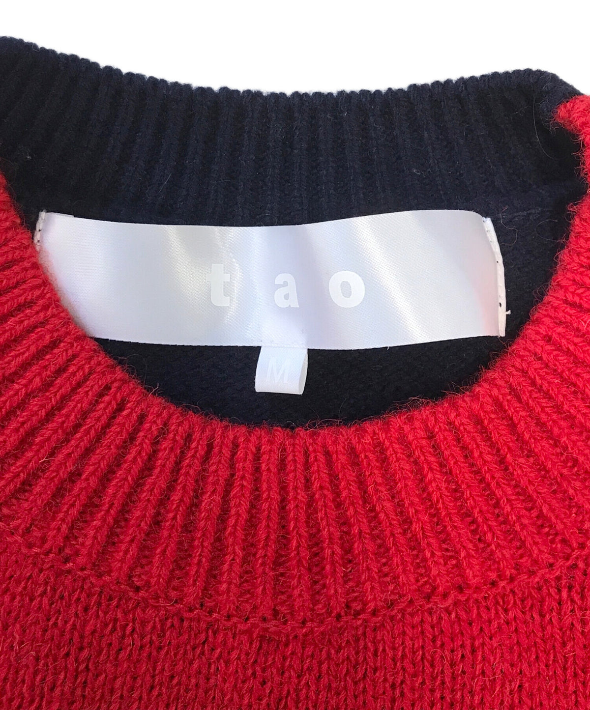 [Pre-owned] TAO COMME des GARCONS Dog-Print × Checkered Knit Sweater TL-N028