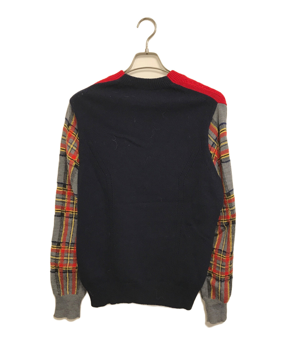 [Pre-owned] TAO COMME des GARCONS Dog-Print × Checkered Knit Sweater TL-N028
