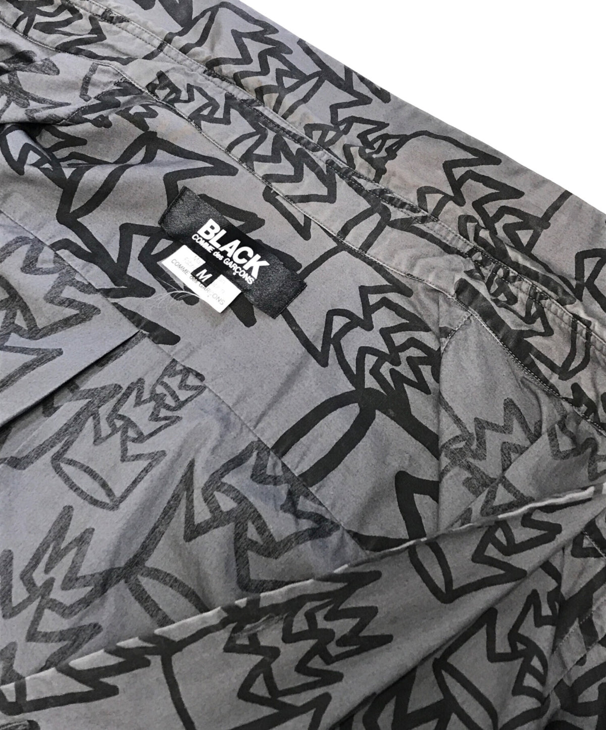 [Pre-owned] BLACK COMME des GARCONS All-over-print shirt 1K-B001