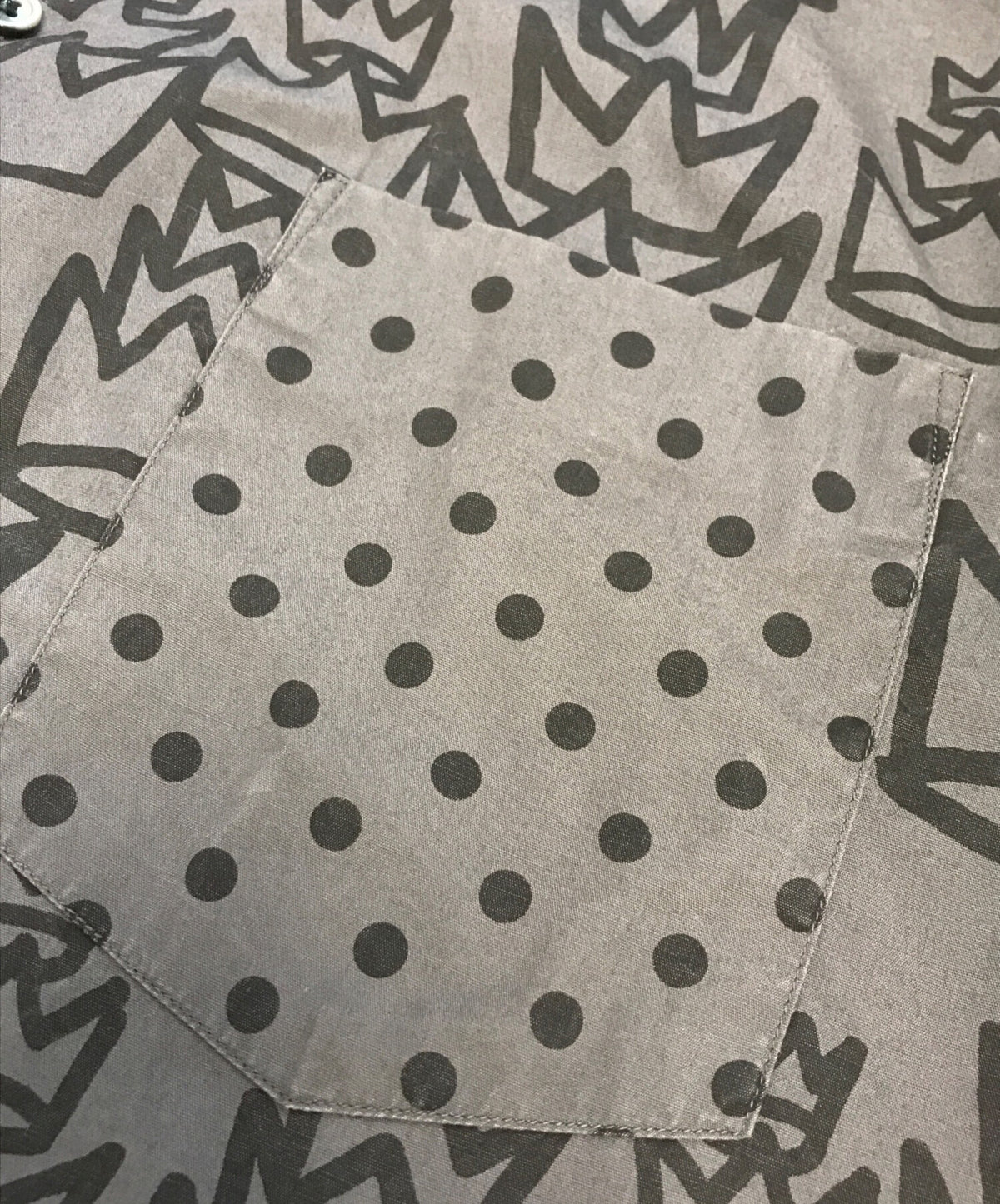 [Pre-owned] BLACK COMME des GARCONS All-over-print shirt 1K-B001