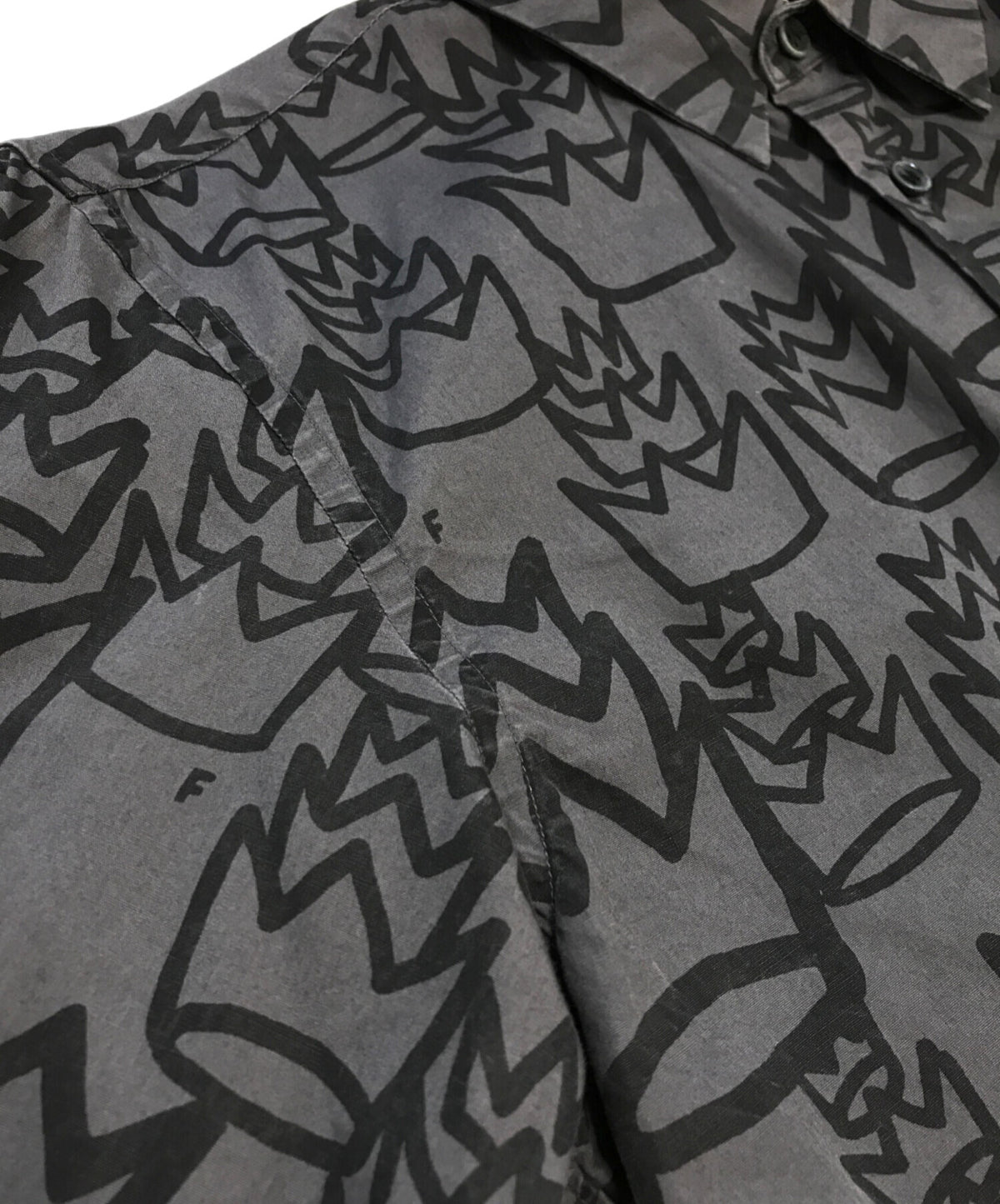 [Pre-owned] BLACK COMME des GARCONS All-over-print shirt 1K-B001
