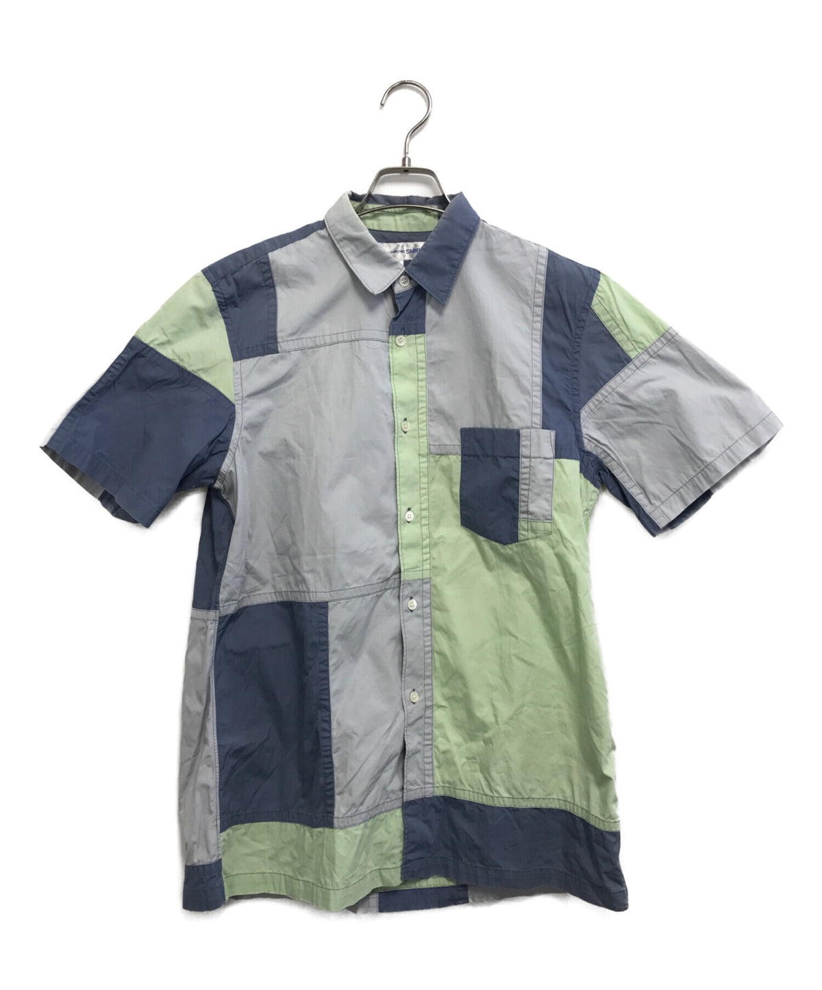 [Pre-owned] COMME des GARCONS SHIRT 3-Tone Patchwork Shirt S12116
