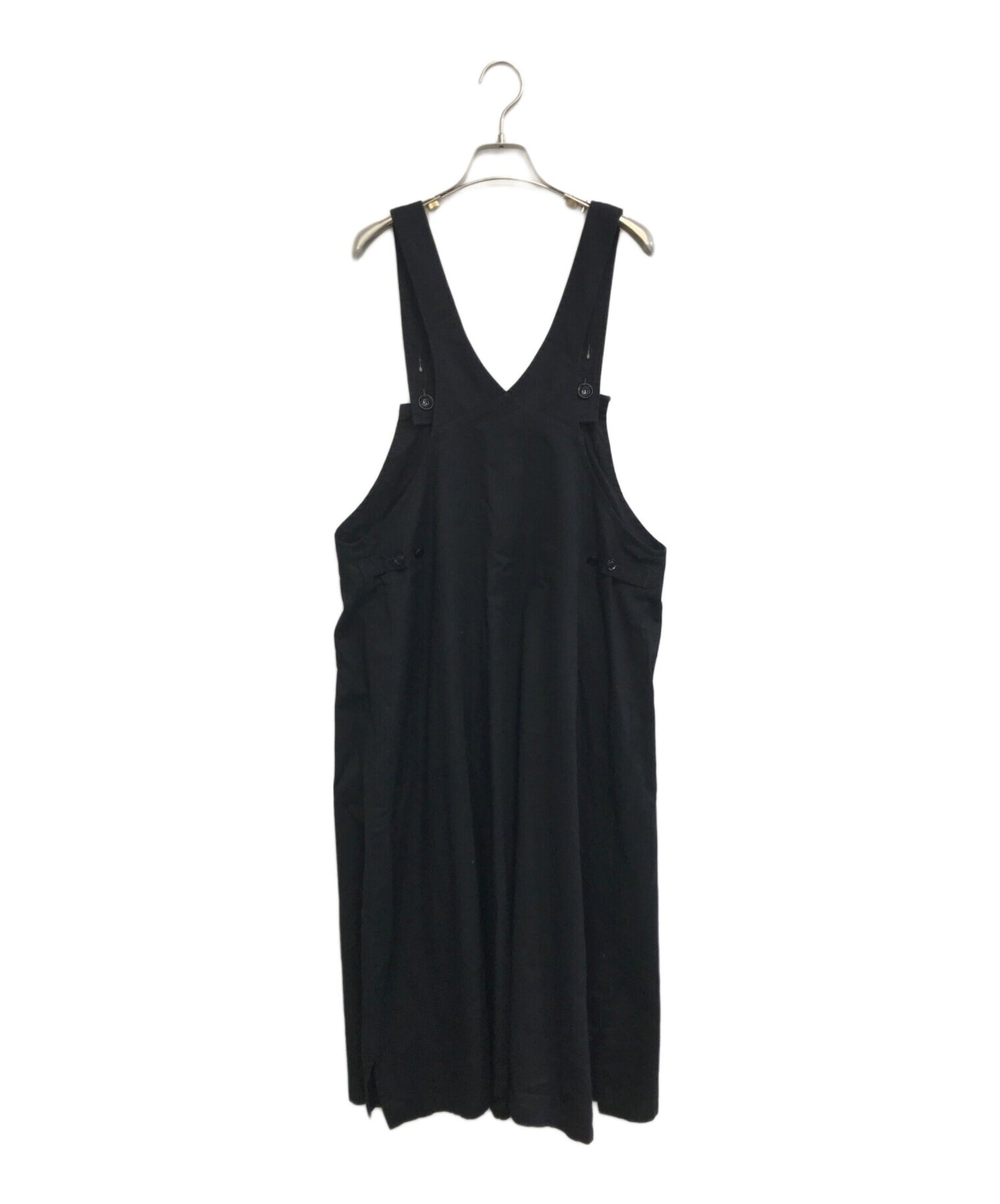 [Pre-owned] Y's COTTON TWILL ASYMMETRICAL SHOULDER STRAP DRESS YJ-D82-003