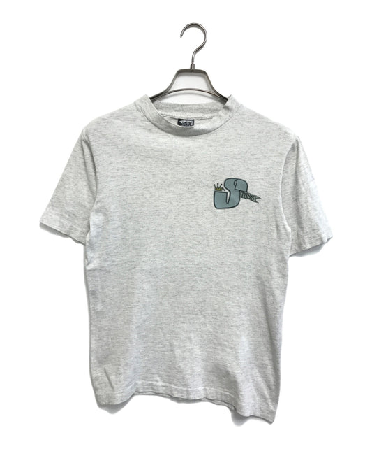 [Pre-owned] stussy T-Shirt with a Crumpled Crown Print