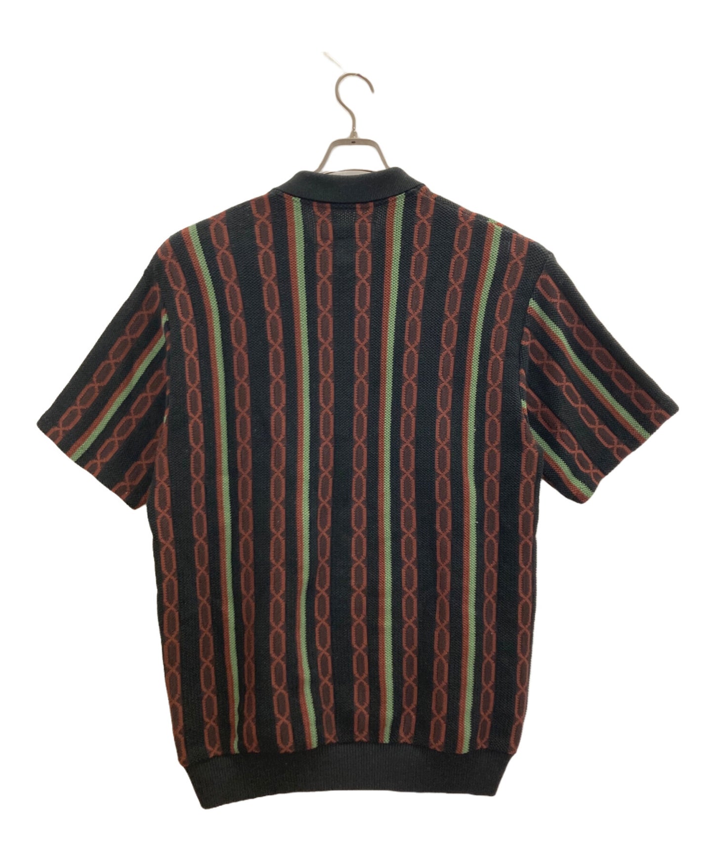 [Pre-owned] WACKO MARIA 24SS STRIPED JACQUARD SUMMER KNIT POLO SHIRT