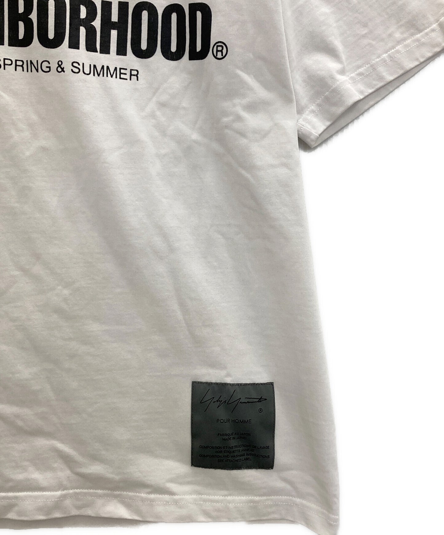 [Pre-owned] YOHJI YAMAMOTO Logo Print T-Shirt HZ-ZT62-287