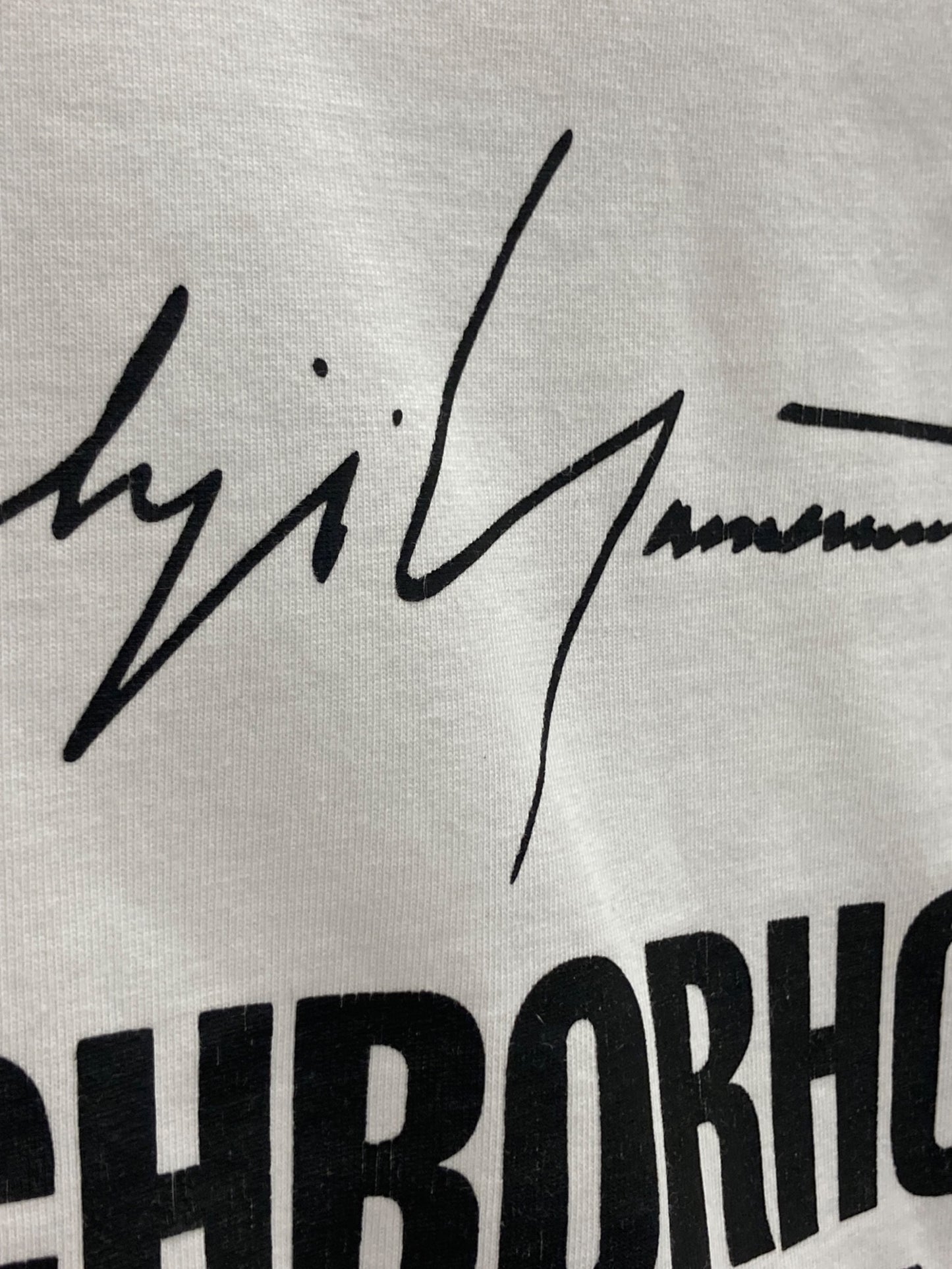 [Pre-owned] YOHJI YAMAMOTO Logo Print T-Shirt HZ-ZT62-287