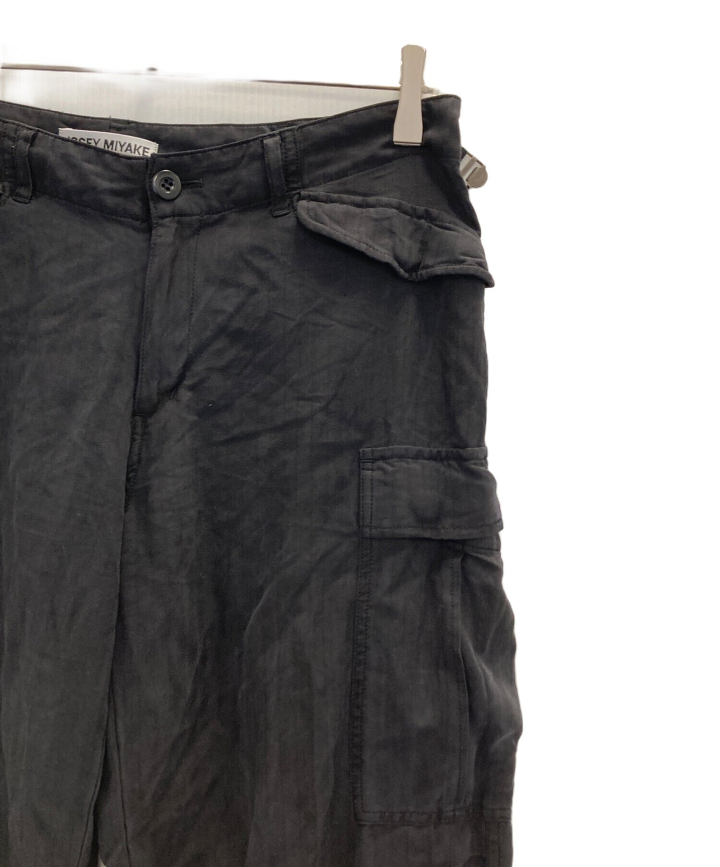 [Pre-owned] ISSEY MIYAKE Silk cargo pants IM53FF550