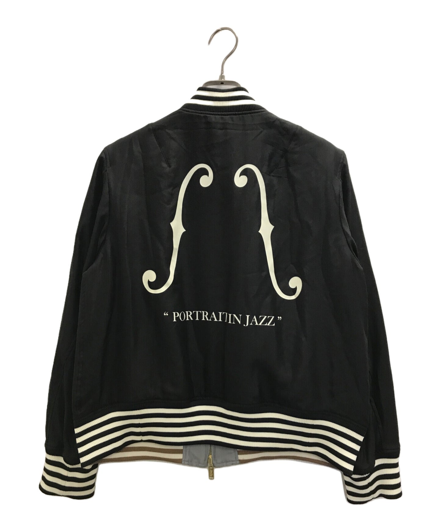 [Pre-owned] UNDERCOVER "PORTRAIT IN JAZZ" reversible silk blouson UCS1206-1