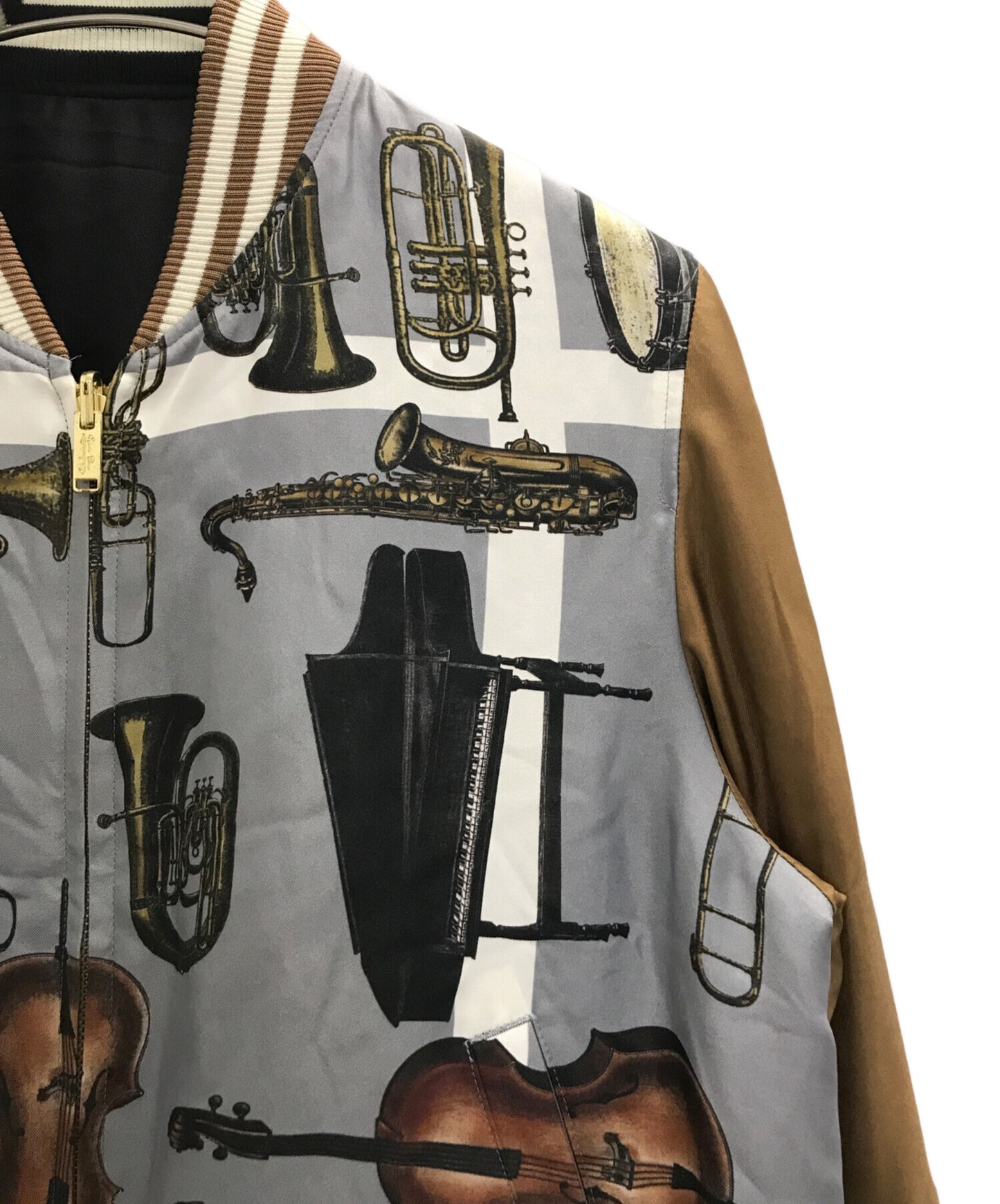 [Pre-owned] UNDERCOVER "PORTRAIT IN JAZZ" reversible silk blouson UCS1206-1