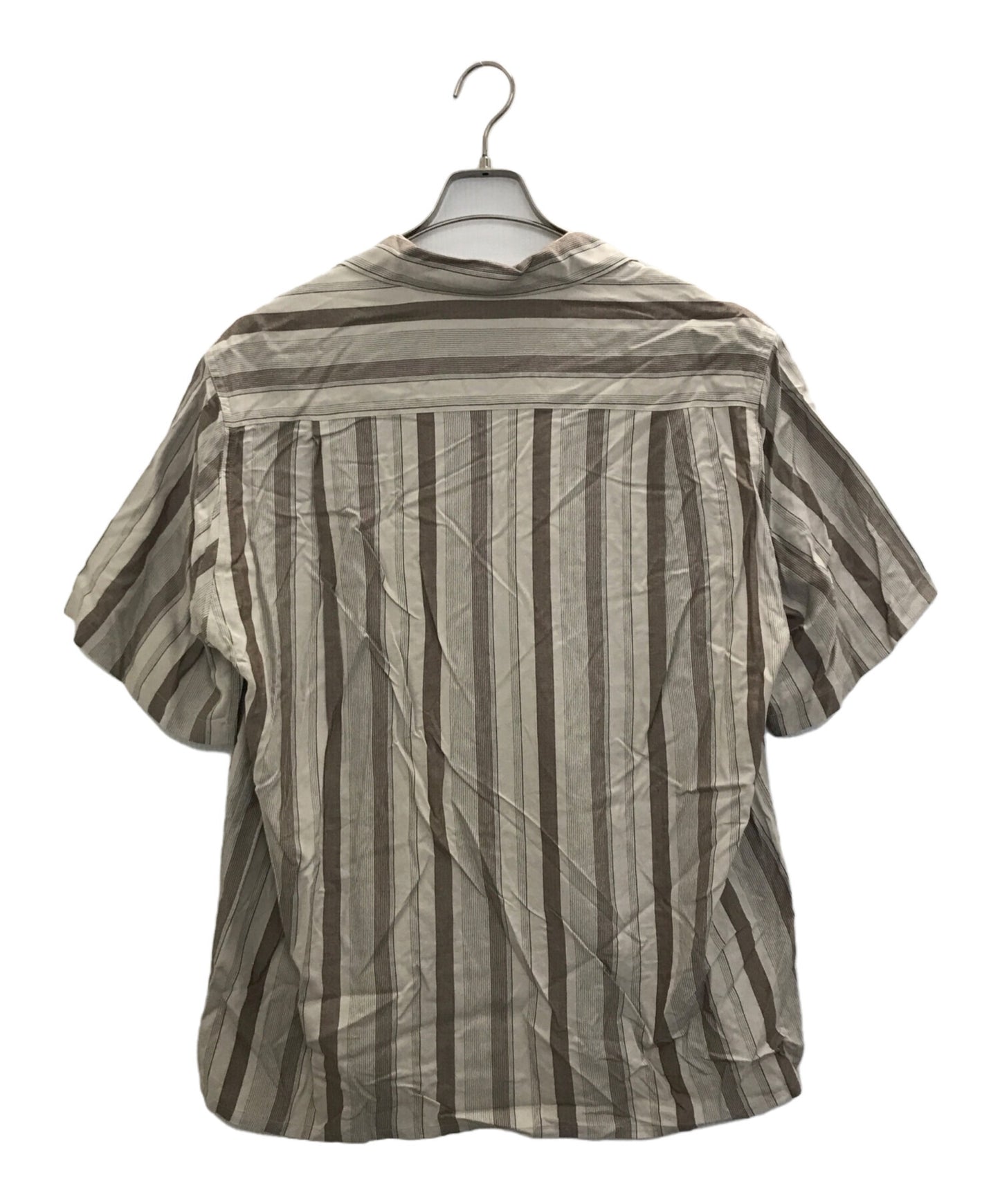 [Pre-owned] WACKO MARIA STRIPED OPEN COLLAR SHIRT