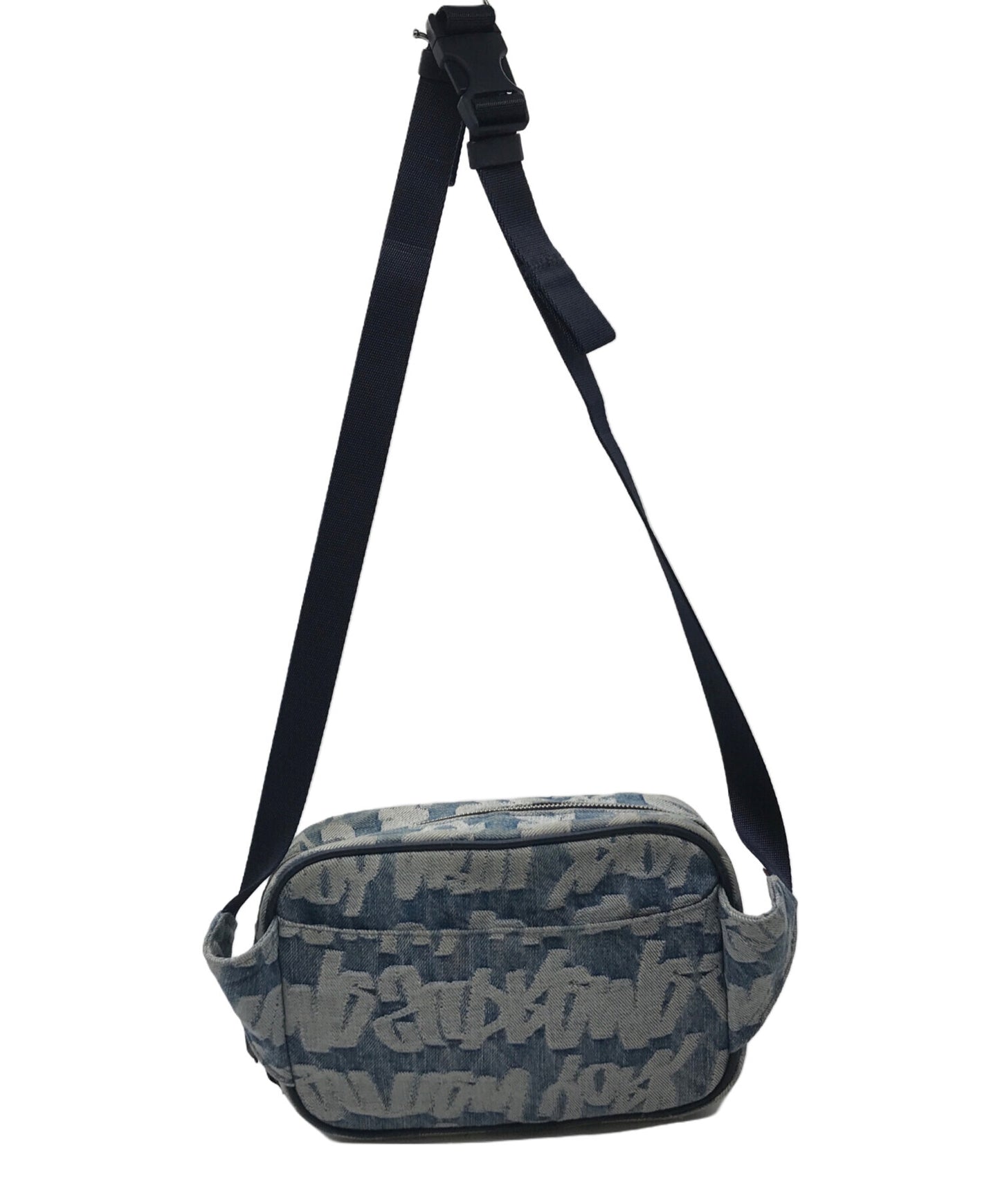 [Pre-owned] SUPREME Fat Tip Jacquard Denim Waist Bag