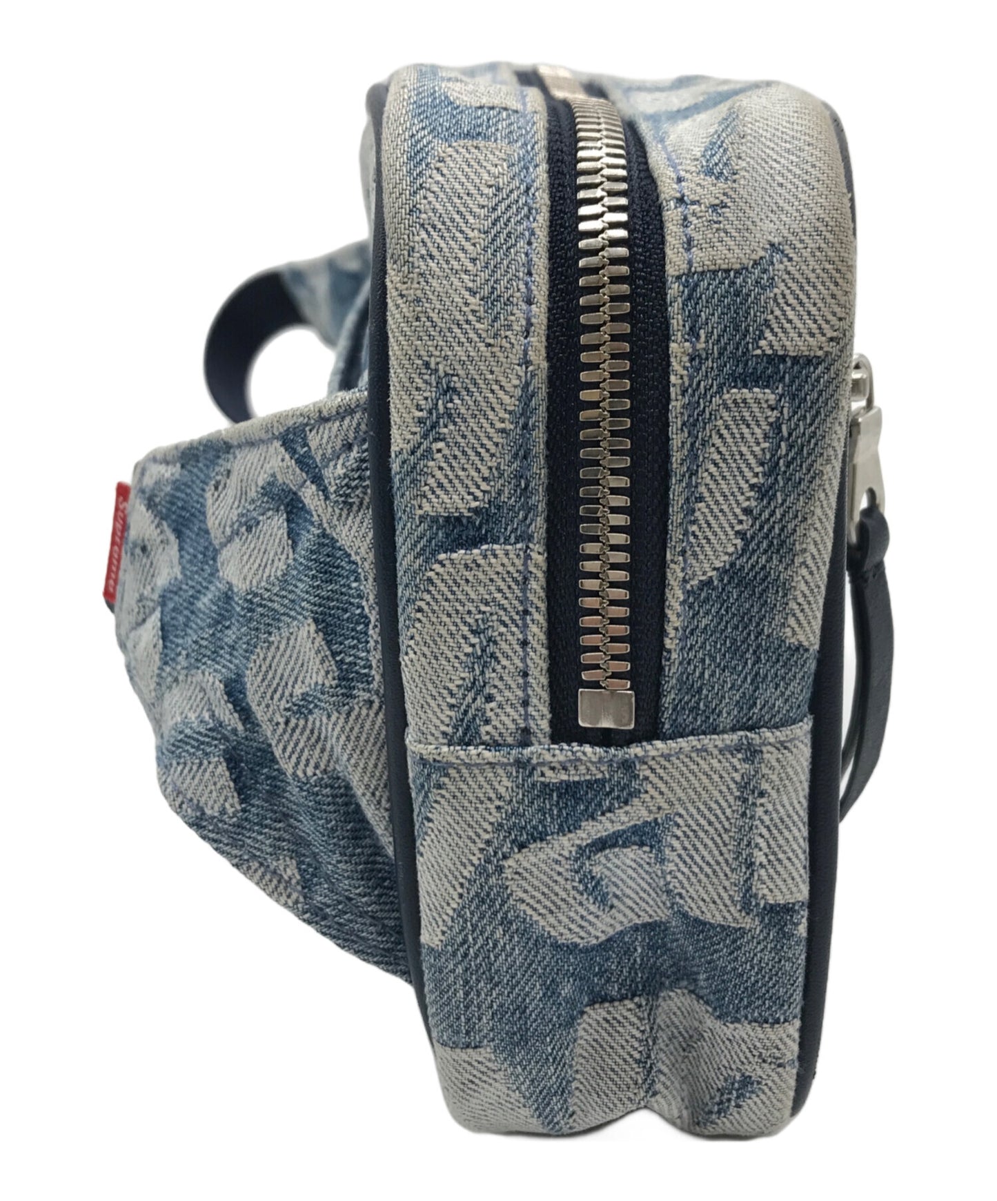 [Pre-owned] SUPREME Fat Tip Jacquard Denim Waist Bag