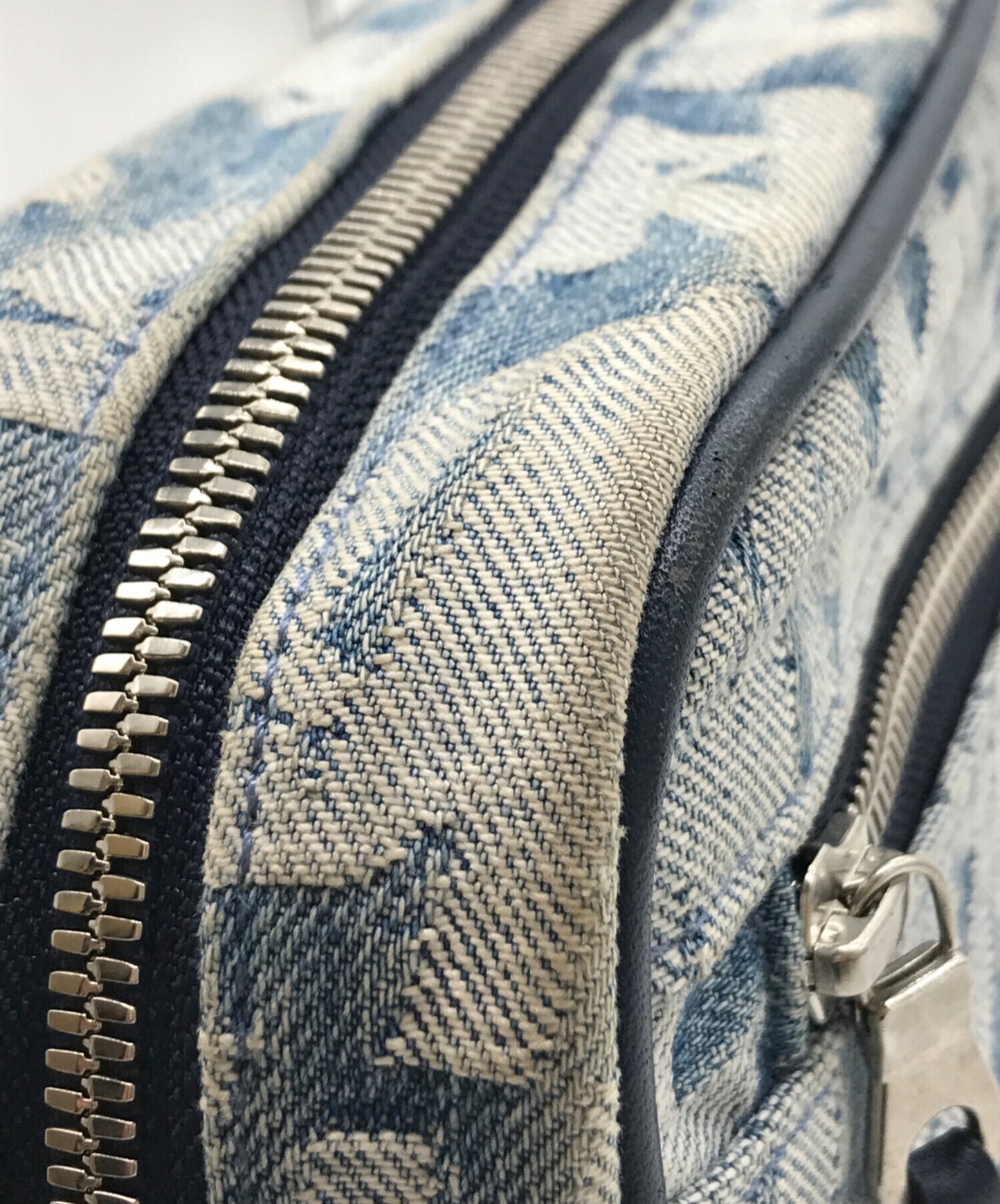 [Pre-owned] SUPREME Fat Tip Jacquard Denim Waist Bag