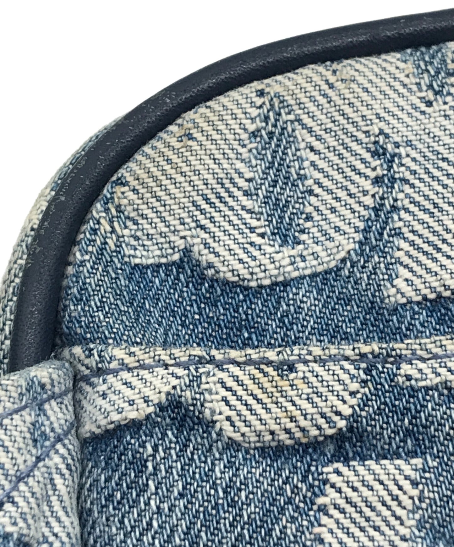 [Pre-owned] SUPREME Fat Tip Jacquard Denim Waist Bag