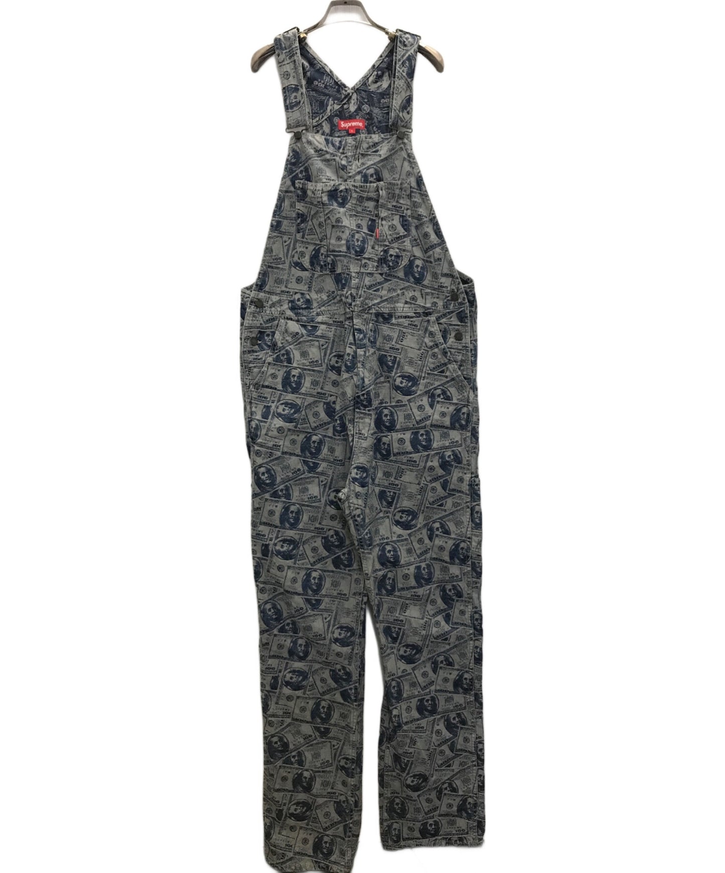 [Pre-owned] SUPREME 100 Dollar Bill Overalls