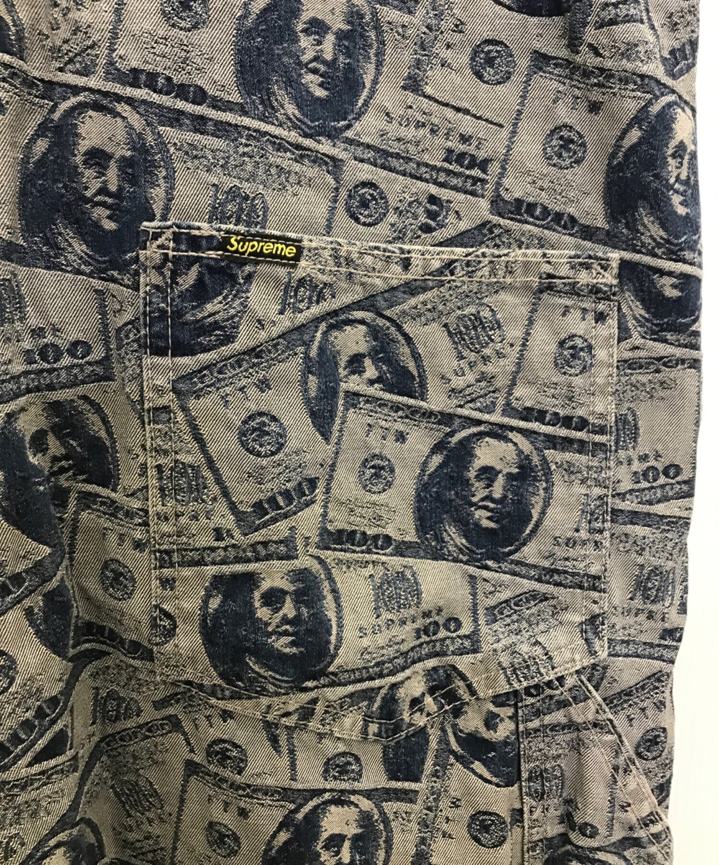 [Pre-owned] SUPREME 100 Dollar Bill Overalls