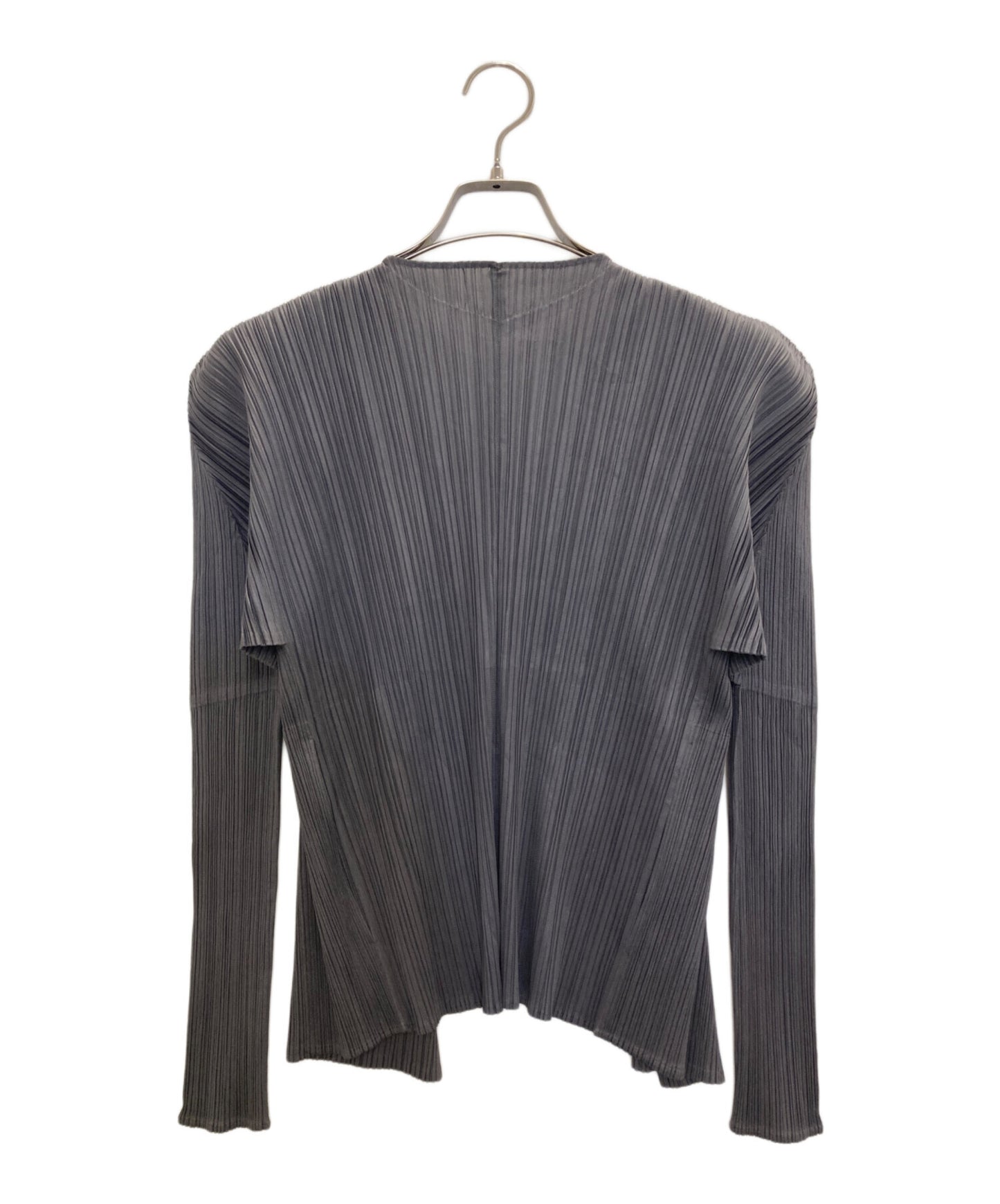 [Pre-owned] PLEATS PLEASE collarless cardigan PP04-JD623