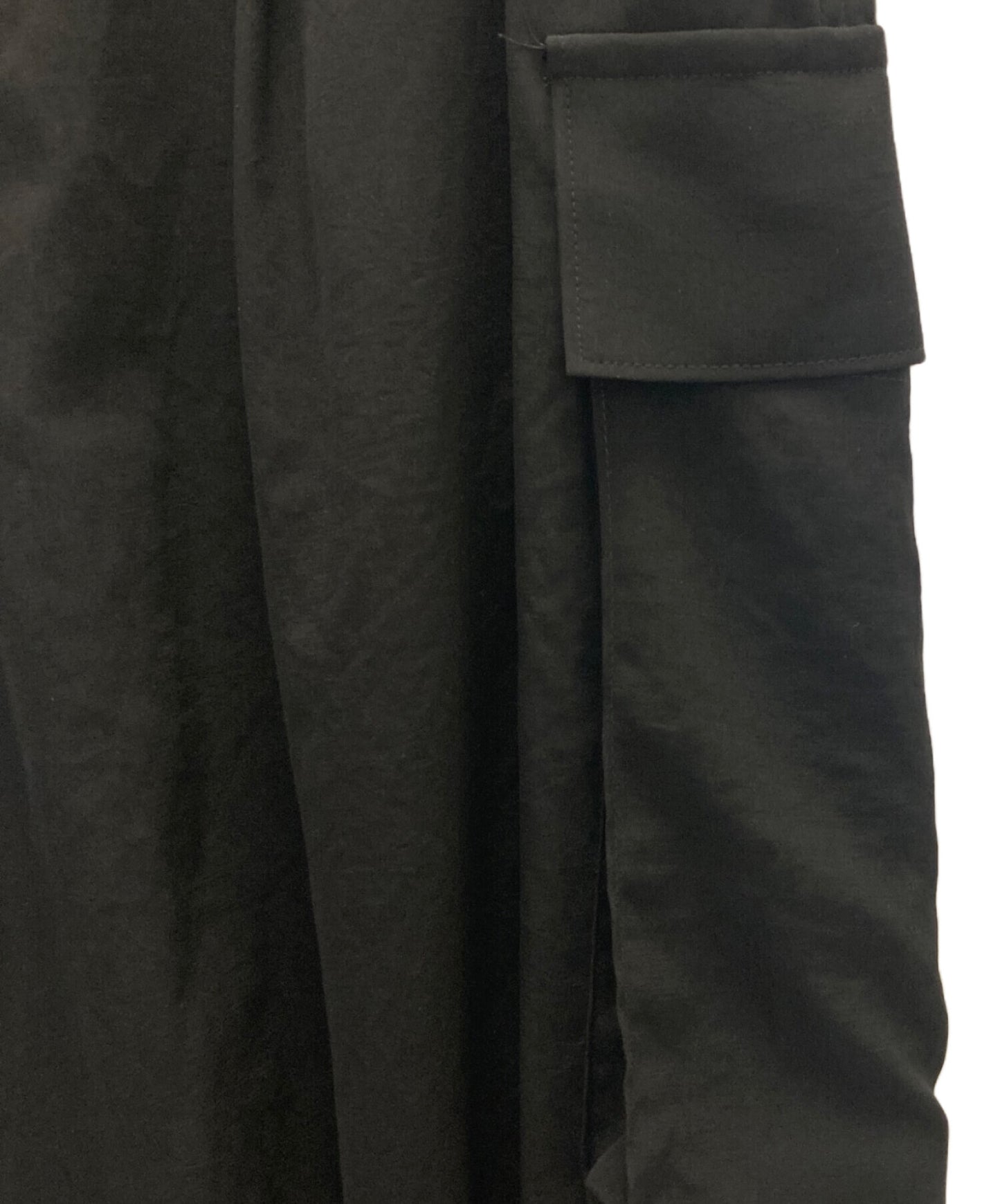 [Pre-owned] Y's CREPE de CHINE CUFFED HEM CARGO PANTS YB-P10-500