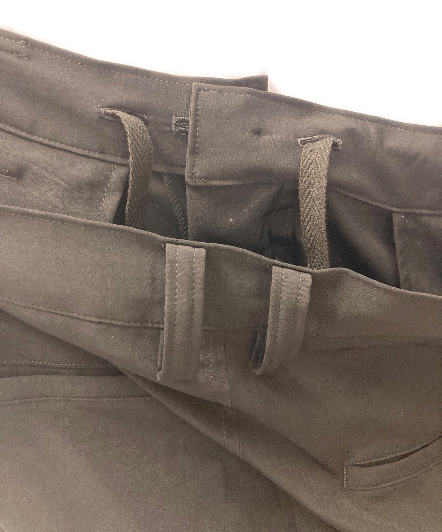 [Pre-owned] Y's CREPE de CHINE CUFFED HEM CARGO PANTS YB-P10-500